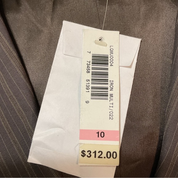 Laundry by Shelli Segal Brown Pinstripe Blazer - Picture 5 of 6